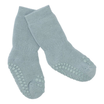 Antirutsch-Socken "Terry cotton dusty blue" - GoBabyGo